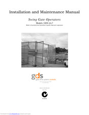 GDS GDS 6 Installation And Maintenance Manual