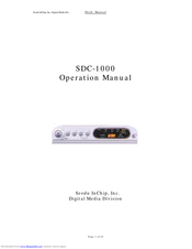 Seodu InChip SDC-1000 Operation Manual