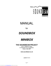 Soundbeam SOUNDBOX Manual