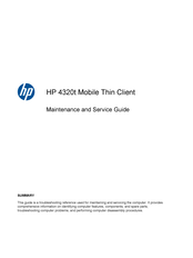 HP ProBook 4320t Maintenance And Service Manual