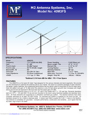 M2 Antenna Systems 40M3FS Assembly Manual
