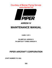 Piper Arrow IV Maintenance Manual