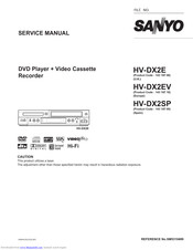 Sanyo HV-DX2E Service Manual