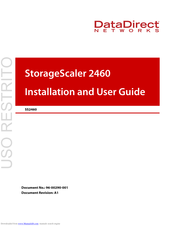 DataDirect Networks StorageScaler 2460 Installation And User Manual