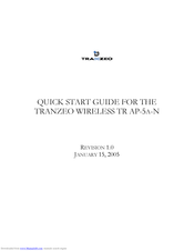 Tranzeo TR-AP-5a-21 Quick Start Manual