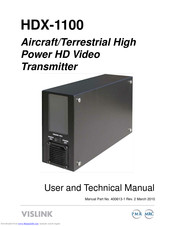 Vislink HDX-1100LS User And Technical Manual