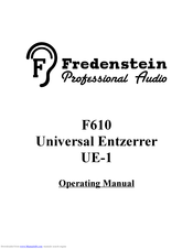 Fredenstein F610 UE-1 Operating Manual