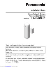 Panasonic KX-HNS101E Installation Manual