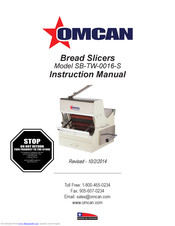 Omcan SB-TW-0016-S Instruction Manual