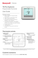 Honeywell T6 Pro Hydronic Manuals Manualslib