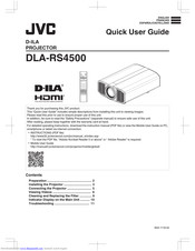 JVC DLA-RS4500 K Quick User Manual