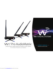 Wi Digital Systems Wi Pro AudioMatrix Owner's Manual