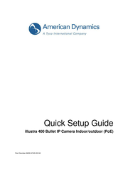 American Dynamics illustra 400 ADCi400-B041 Quick Setup Manual