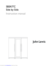 John Lewis SBSKITC Instruction Manual