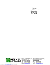 Peekel Instruments PICAS User Manual