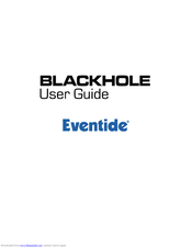 Blackhole Eventide User Manual