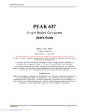 Nexcom PEAK 637 User Manual