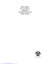 ADLINK Technology cPCI-8586 User Manual