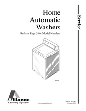 Alliance Laundry Systems LWZ16A*-1000 series Service Manual