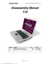 Packard Bell T19 Disassembly Manual