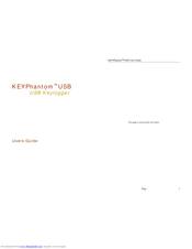 KEYPhantom USB Keylogger User Manual