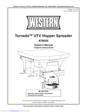 Western Tornado Owner's Manual