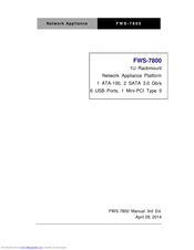 Aaeon FWS-7800 Manual