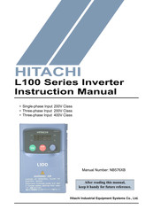 Hitachi L100-007NFE Instruction Manual