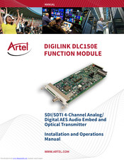 Artel INFINITYLINK ILC150E Installation And Operation Manual