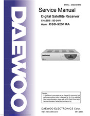 Daewoo DSD-9251MA Service Manual