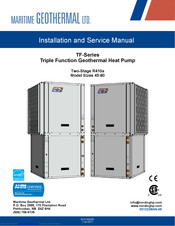 Maritime Geothermal TF-55 Installation And Service Manual