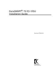 Kentrox DataSMART T3/E3 IDSU Installation Manual