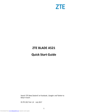 Zte BLADE A521 Quick Start Manual