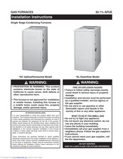 Nordyne SC108D-45D Installation Instructions Manual
