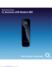 O2 889 Quick Start Manual