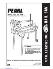 Pearl Abrasive VXRS RAIL SAW Owner's/Operator's Manual