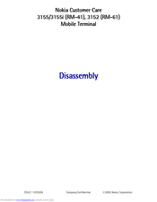 Nokia RM-41 Disassembly Instructions Manual