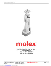 molex 63816-0250 Operation Manual