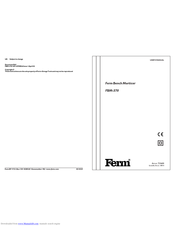 Ferm FBM-370 User Manual