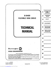 burroughs B 9489 Technical Manual