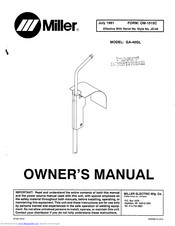 Miller GA-4OGL Owner's Manual
