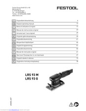 Festool LRS 93 M Original Operating Manual