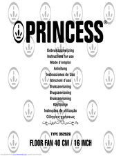 Princess 352526 Instructions For Use Manual