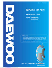 DAEWOO ELECTRONICS KOR-63B50P Service Manual