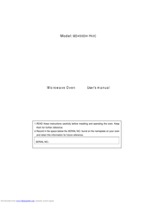 Galanz SED450E3H-PA0C User Manual