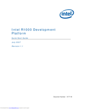Intel R1000 Quick Start Manual