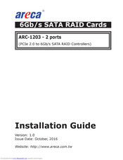 Areca ARC-1203-2i Installation Manual