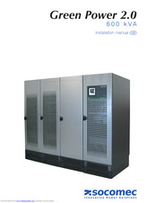 socomec Green Power 2.0 600 kVA Installation Manual