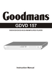 Goodmans GDVD 157 Instruction Manual