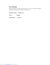 HelloEar HE-BT-01 User Manual